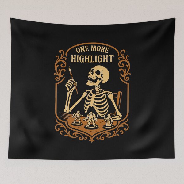 Item preview, One More Highlight Skeleton Funny Miniature Painting designed and sold by pixeptional.