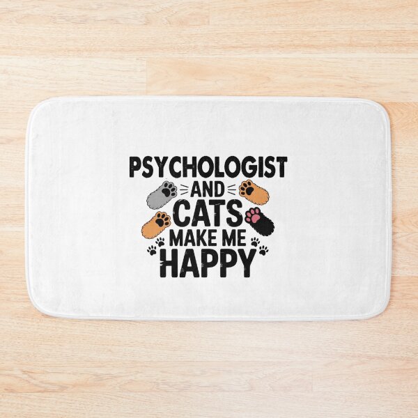 Item preview, Psychologist And Cats Make Me Happy - Funny Psychologist Cats Lover designed and sold by Oussinc.