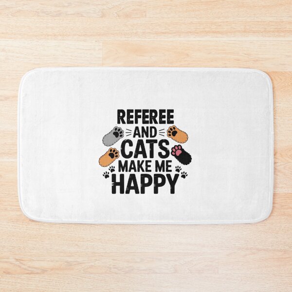 Item preview, Referee And Cats Make Me Happy - Funny Referee Cats Lover designed and sold by Oussinc.