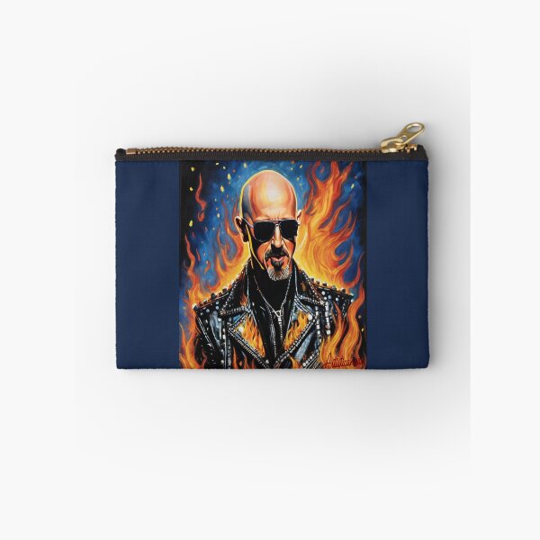 Item preview, "Metal God's Blaze: Rob Halford in Concert Firestorm" designed and sold by Artisticanvas.