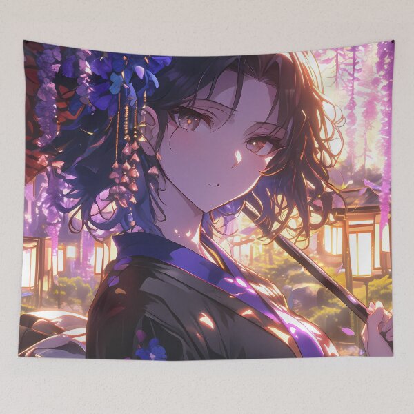 Item preview, Nishizumi Maho Girls Und Panzer Anime Yukata Wisteria Glow designed and sold by earlobejerk.
