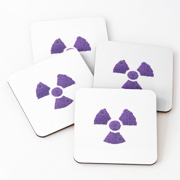 Item preview, Purple Floral Radiation Trefoil symbol designed and sold by goodtorad.