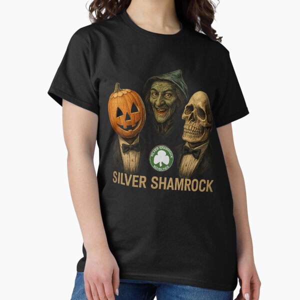 Aperçu de l'œuvre Masques de shamrock d'argent - Halloween 3 créée et vendue par American Artist Designs.