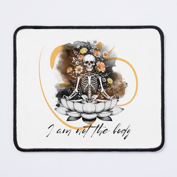 Item preview, Meditating Skeleton on Lotus designed and sold by Nacho Average Designs.