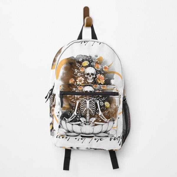 Item preview, Meditating Skeleton on Lotus designed and sold by Nacho Average Designs.