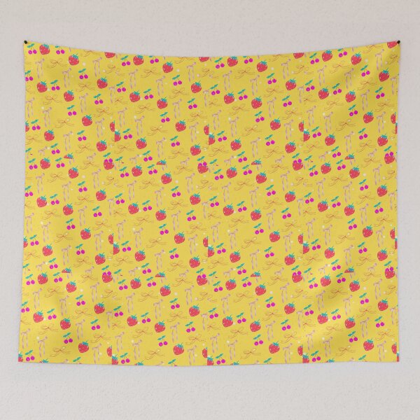Item preview, Cherries and strawberries of ribbons designed and sold by andrasdesignssss.