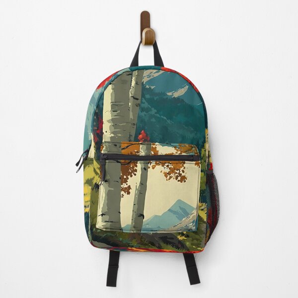 Item preview, Aspen Colorado Vintage Travel Poster | Fall Foliage Art designed and sold by TuncGK.
