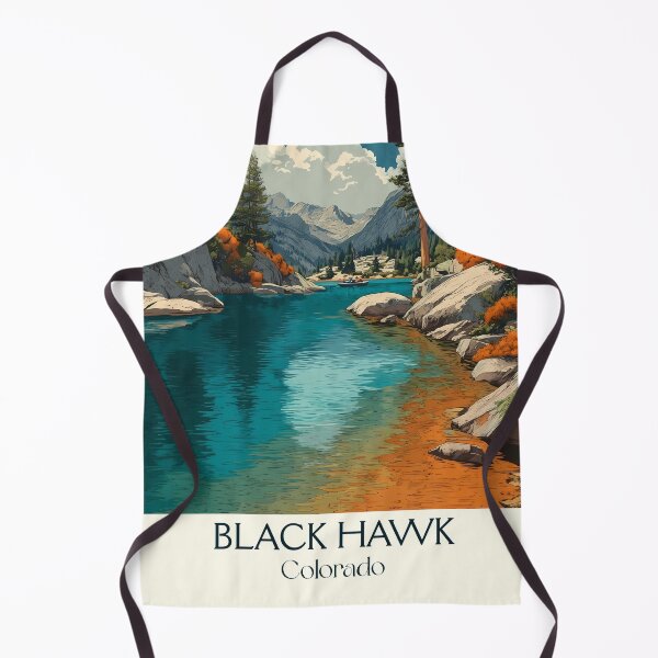 Item preview, Black Hawk Colorado Retro Poster | Mountain Town Art designed and sold by TuncGK.