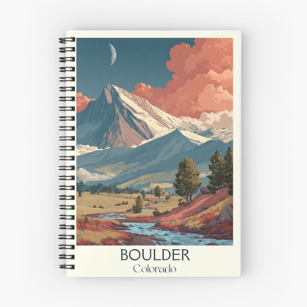 Item preview, Boulder Colorado Vintage Poster | The Flatirons Art designed and sold by TuncGK.