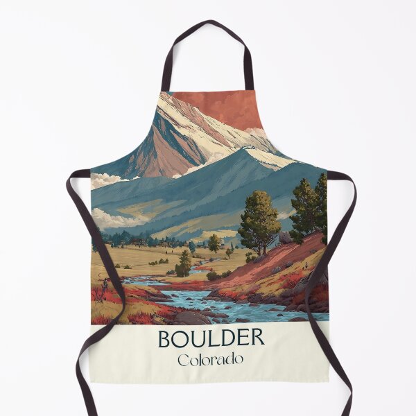 Item preview, Boulder Colorado Vintage Poster | The Flatirons Art designed and sold by TuncGK.
