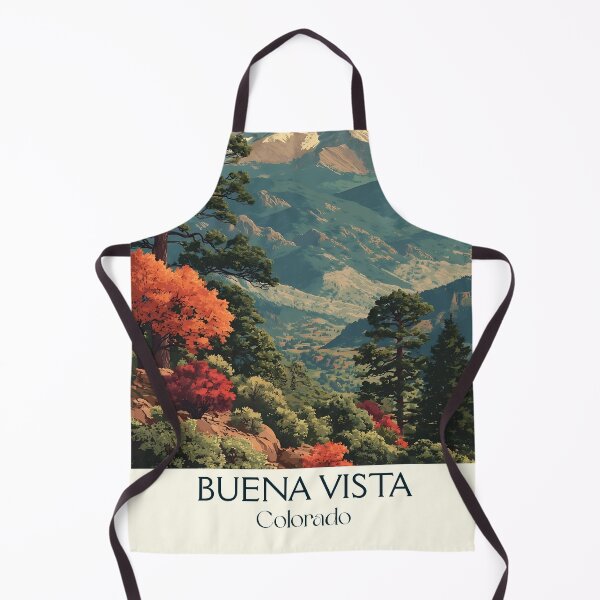 Item preview, Buena Vista Colorado Retro Poster | Collegiate Peaks Art designed and sold by TuncGK.