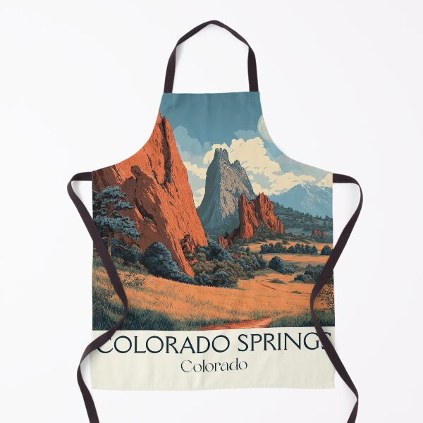 Item preview, Colorado Springs Vintage Poster | Garden of the Gods Art designed and sold by TuncGK.