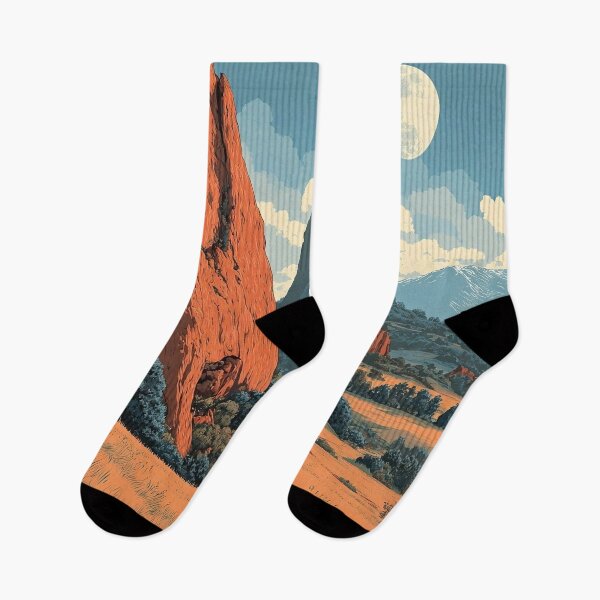 Item preview, Colorado Springs Vintage Poster | Garden of the Gods Art designed and sold by TuncGK.