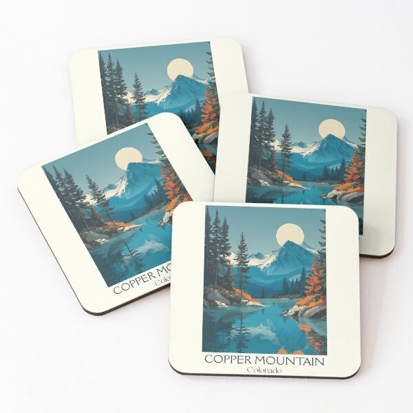 Item preview, Copper Mountain Colorado Retro Poster | Ski Resort Art designed and sold by TuncGK.