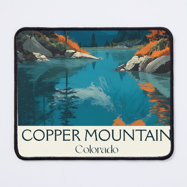 Item preview, Copper Mountain Colorado Retro Poster | Ski Resort Art designed and sold by TuncGK.