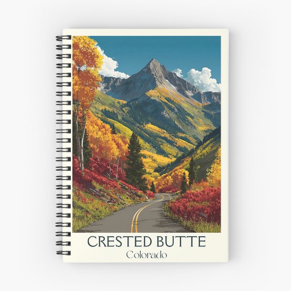 Item preview, Crested Butte Colorado Vintage Poster | Mountain Valley Art designed and sold by TuncGK.