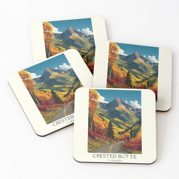 Item preview, Crested Butte Colorado Vintage Poster | Mountain Valley Art designed and sold by TuncGK.