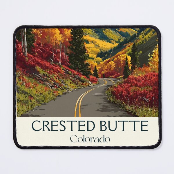 Item preview, Crested Butte Colorado Vintage Poster | Mountain Valley Art designed and sold by TuncGK.