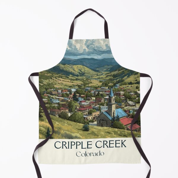 Item preview, Cripple Creek Colorado Retro Poster | Historic Mountain Town designed and sold by TuncGK.