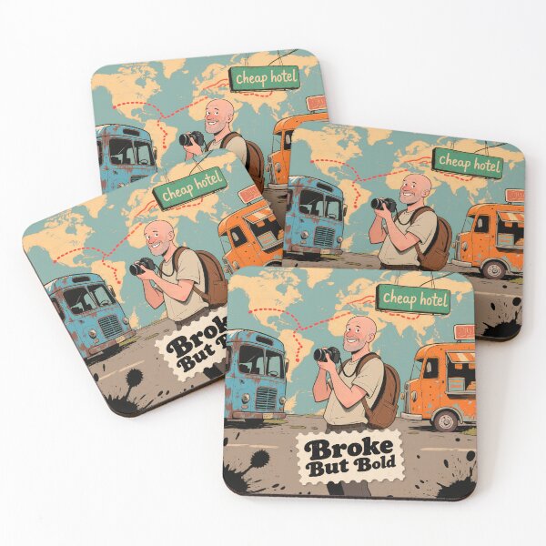 Item preview, No Money, No Hair, No Problem – Funny Bald Travel Adventure Design designed and sold by designer14years.