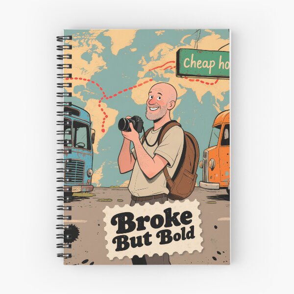 Item preview, No Money, No Hair, No Problem – Funny Bald Travel Adventure Design designed and sold by designer14years.