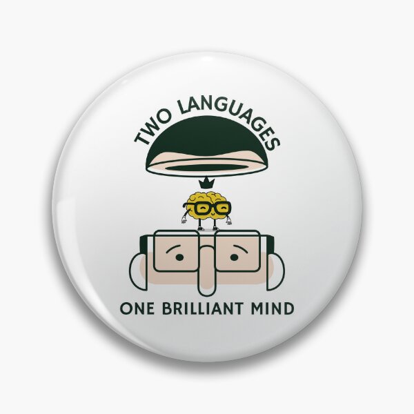 Item preview, Two Languages, One Brilliant Mind designed and sold by MsUniqueTees.
