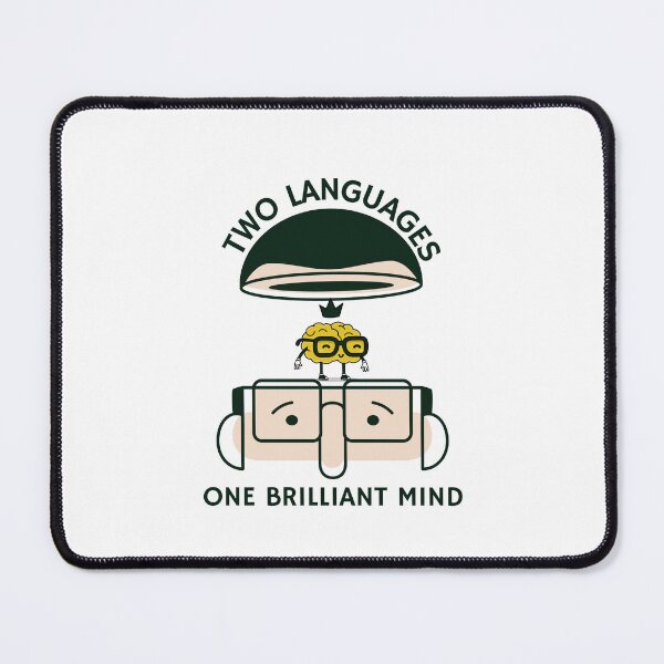 Item preview, Two Languages, One Brilliant Mind designed and sold by MsUniqueTees.