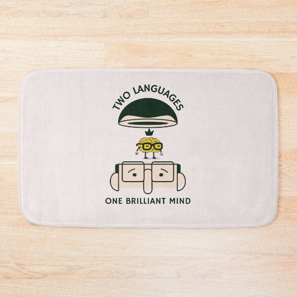 Item preview, Two Languages, One Brilliant Mind designed and sold by MsUniqueTees.