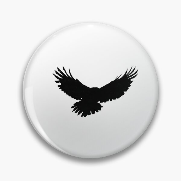 Item preview, Solid Black Raven Painting - Dark Gothic Bird Art designed and sold by Imagination Reigns.