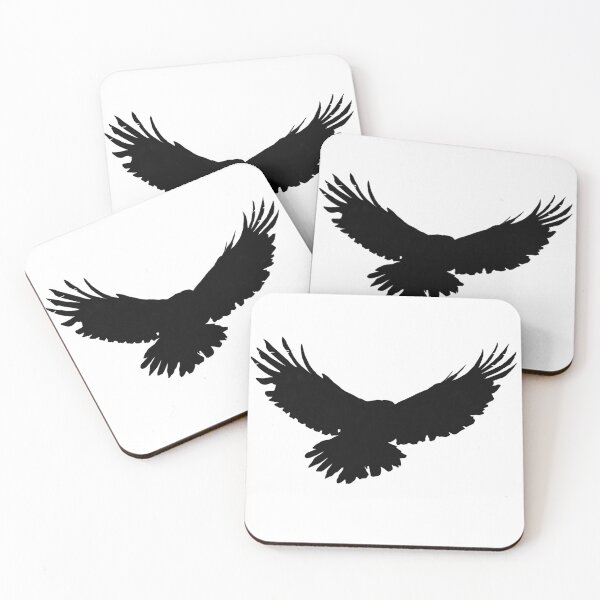 Item preview, Solid Black Raven Painting - Dark Gothic Bird Art designed and sold by Imagination Reigns.