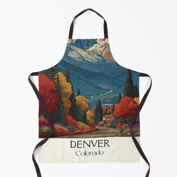Item preview, Denver Colorado Vintage Travel Poster | Mile High City Art designed and sold by TuncGK.