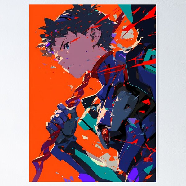 Item preview, Shinji Ikari Neon Genesis Evangelion Anime Introspective Pilot designed and sold by earlobejerk.
