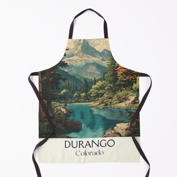Item preview, Durango Colorado Retro Poster | San Juan Mountains Art designed and sold by TuncGK.