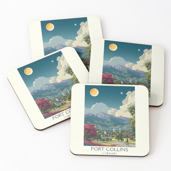 Item preview, Fort Collins Colorado Vintage Poster | Front Range City designed and sold by TuncGK.