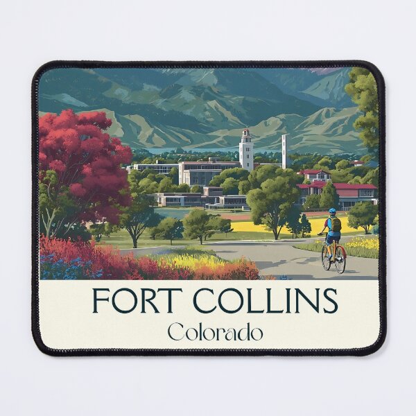 Item preview, Fort Collins Colorado Vintage Poster | Front Range City designed and sold by TuncGK.