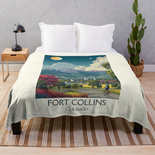 Item preview, Fort Collins Colorado Vintage Poster | Front Range City designed and sold by TuncGK.