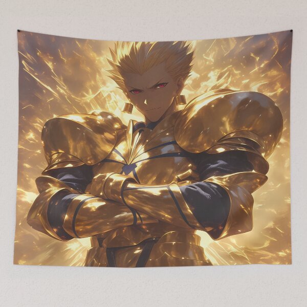 Item preview, Gilgamesh Fate Stay Night Anime Golden King Divine Majesty designed and sold by earlobejerk.