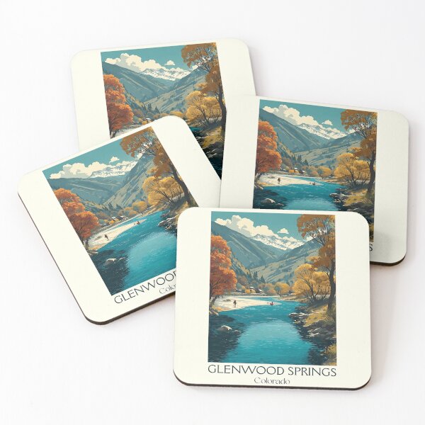 Item preview, Glenwood Springs CO Vintage Poster | River Canyon Art designed and sold by TuncGK.