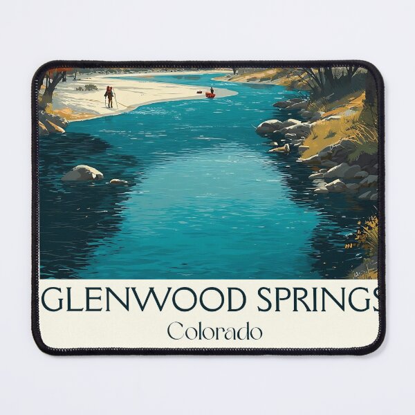 Item preview, Glenwood Springs CO Vintage Poster | River Canyon Art designed and sold by TuncGK.