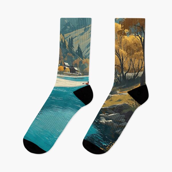 Item preview, Glenwood Springs CO Vintage Poster | River Canyon Art designed and sold by TuncGK.
