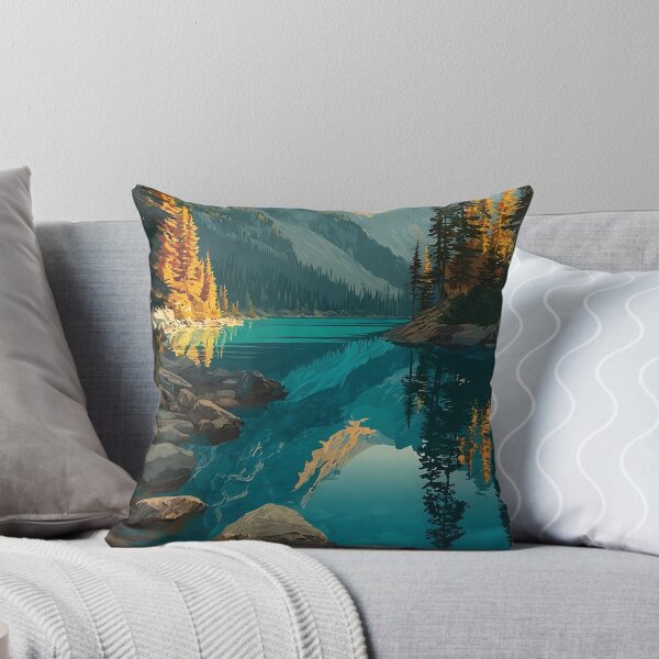 Item preview, Keystone Colorado Retro Poster | Ski Resort Lake Scene designed and sold by TuncGK.