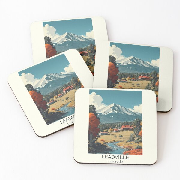 Item preview, Leadville Colorado Vintage Poster | Highest City Art designed and sold by TuncGK.