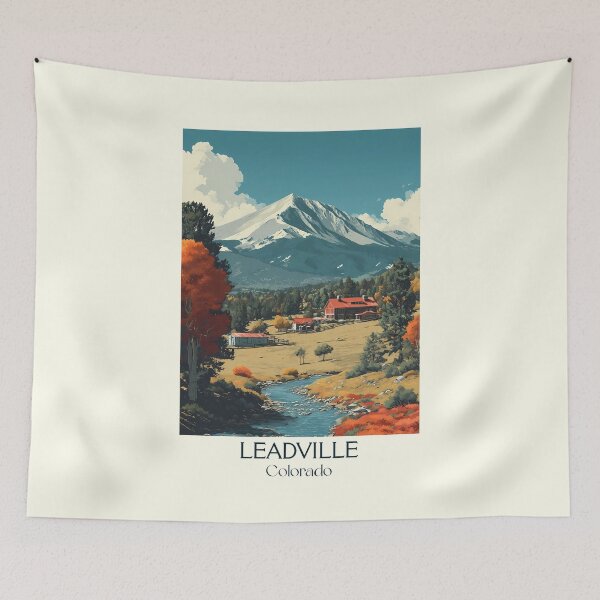 Item preview, Leadville Colorado Vintage Poster | Highest City Art designed and sold by TuncGK.