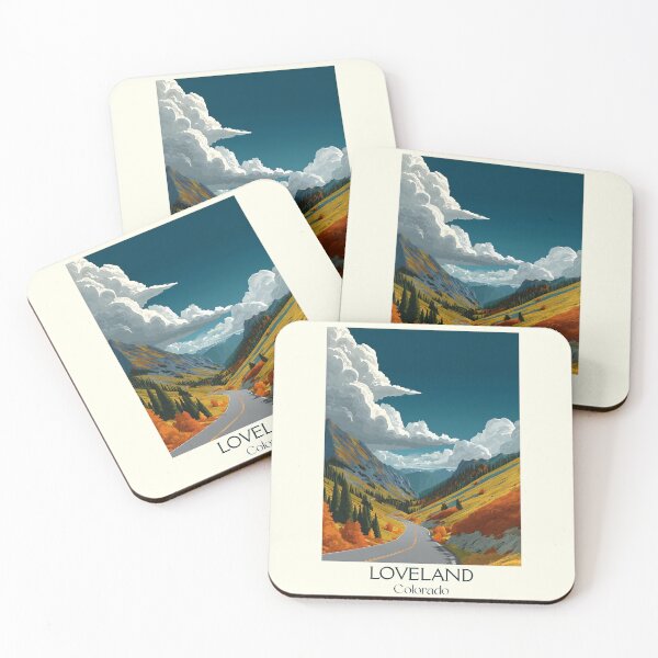 Item preview, Loveland Colorado Vintage Travel Poster | Sweetheart City designed and sold by TuncGK.