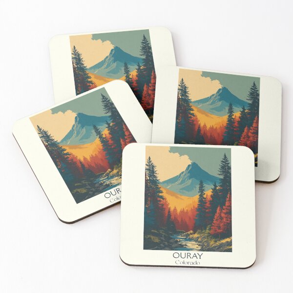 Item preview, Ouray Colorado Vintage Poster | "Switzerland of America" designed and sold by TuncGK.