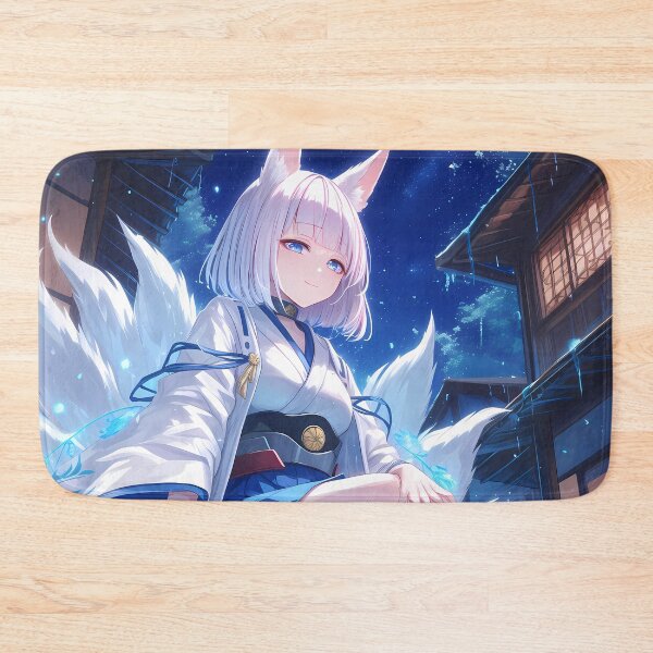 Artikelvorschau, Kaga Azur Lane Anime Fuchs Ohren Mondlicht Wisteria Serenity entworfen und verkauft von earlobejerk.