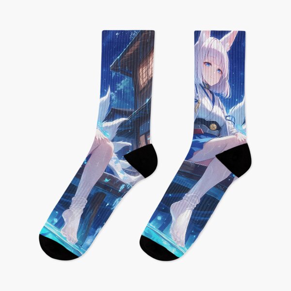 Artikelvorschau, Kaga Azur Lane Anime Fuchs Ohren Mondlicht Wisteria Serenity entworfen und verkauft von earlobejerk.