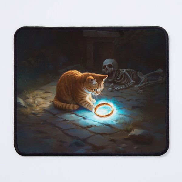 Item preview, Curious Cat Finds Sol Ring – Fantasy Cat Art for MTG Fans designed and sold by KnowlegeBodega.