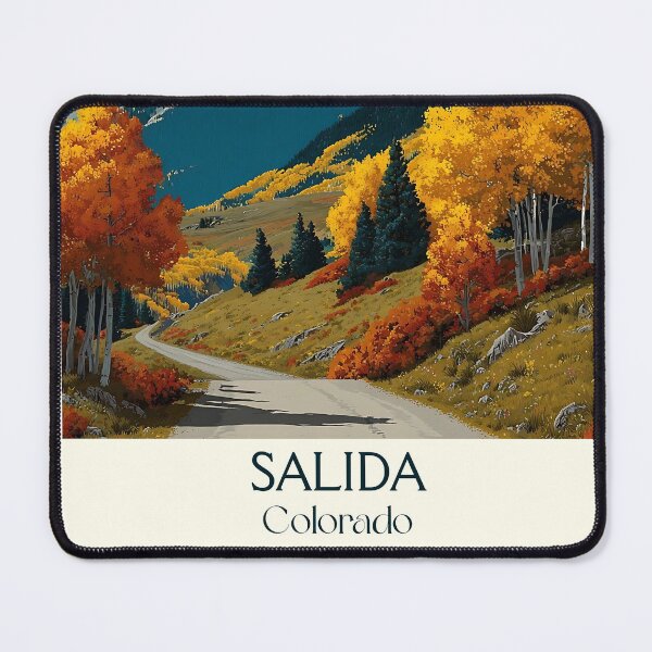 Item preview, Salida Colorado Retro Poster | Mountain Town River Art designed and sold by TuncGK.