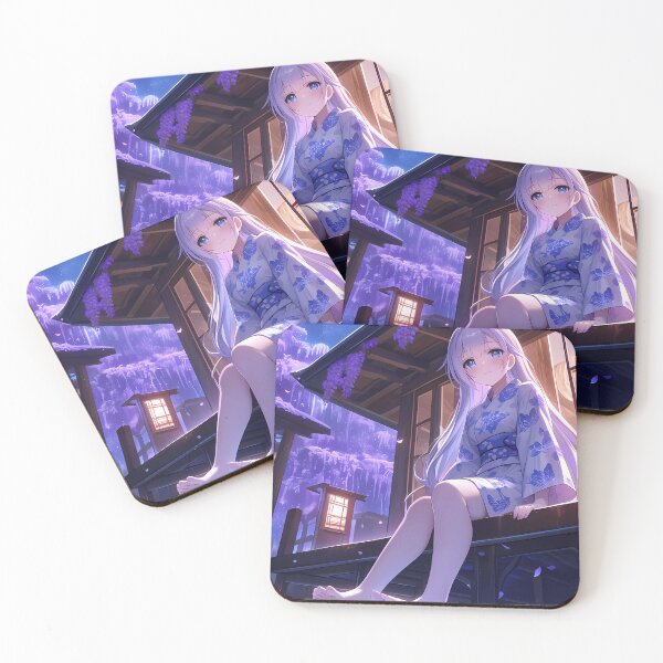 Item preview, Enterprise Azur Lane Anime Kimono Fox Ears Moonlight Wisteria designed and sold by earlobejerk.